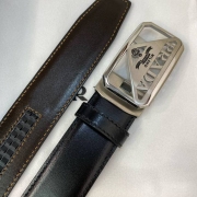 プラダ メンズ ベルト 自動バックル 34mm