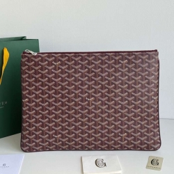 GOYARD MGM クラッチバッグ コットンキャンバス ユニセックス 37×26×1.5cm