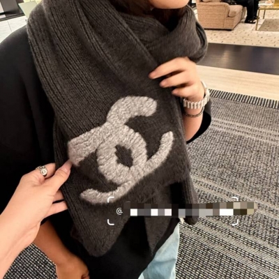 シャネル 秋冬新作 カシミヤスカーフ 30x 190cm