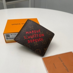 LOUIS VUITTON ミュルティプル ウォレット モノグラム ダスト メンズ 11.5×9×1.5cm