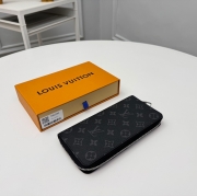 LOUIS VUITTON ジッピー ウォレット モノグラム エクリプス メンズ 19×10cm