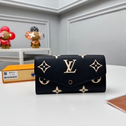 LOUIS VUITTON サラ ウォレット モノグラム アンプラント レザー レディース 19×10.5×2cm