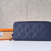 LOUIS VUITTON ジッピー ウォレット モノグラム シャドウ レザー メンズ 21×10×2.5cm