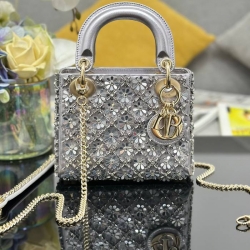 ディオール ハンドバッグ レディディオール 17×15×7cm