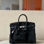 HERMES バーキン 25 カーゴ キャンバス×スウィフト レディース 25×20×13cm