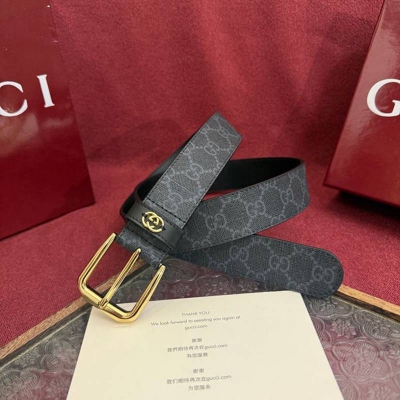 グッチ メンズ ベルト GG 3.5cm