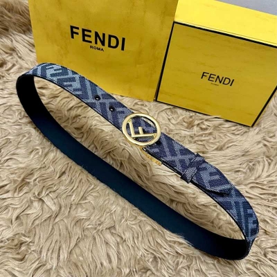 フェンディ メンズ ベルト FF 3.5cm