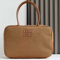 MIUMIU トートバッグ コーデュロイ 34×23×12cm
