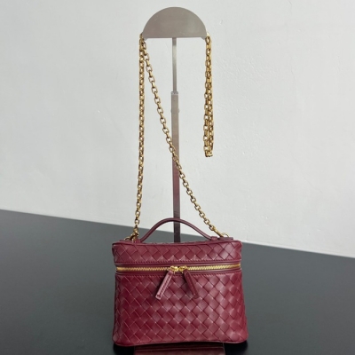 BV ショルダーバッグ レザー ポーチ 化粧ポーチ 19×14×3cm