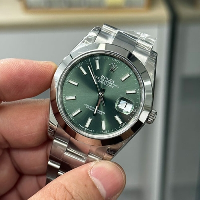 ROLEX M126300 デイトジャスト 41mm ミントグリーン 高級腕時計
