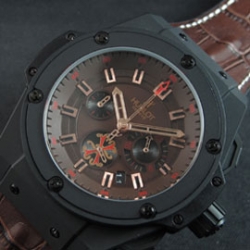 HUBLOT キングパワー ローズゴールドダイヤル ブラウン革バンド 業界売上トップ
