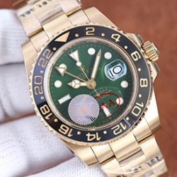 ROLEX GMTマスター II 116718LN グリーン文字盤 21600振動
