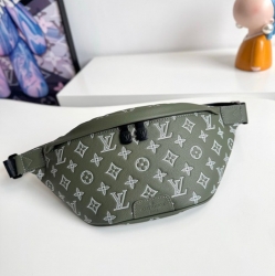 LOUIS VUITTON ディスカバリー ウエストバッグ モノグラムシャドウ レザー メンズ 44×15×9cm