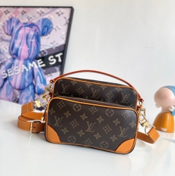 LOUIS VUITTON ニル ショルダーバッグ モノグラム キャンバス メンズ 25×17.5×11cm