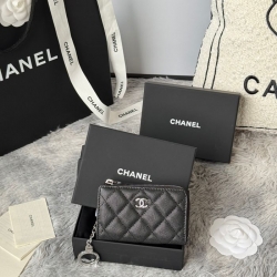 CHANEL L字ジップコインパース カーフレザー レディース 12×7cm