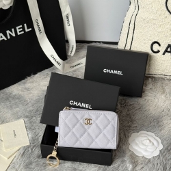 CHANEL L字ジップコインパース カーフレザー レディース 12×7cm