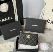 CHANEL カードケース カーフレザー レディース 11×7.5cm