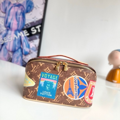 LOUIS VUITTON 2コンパートメント トイレットリーバッグ モノグラム キャンバス メンズ 24×13×13cm