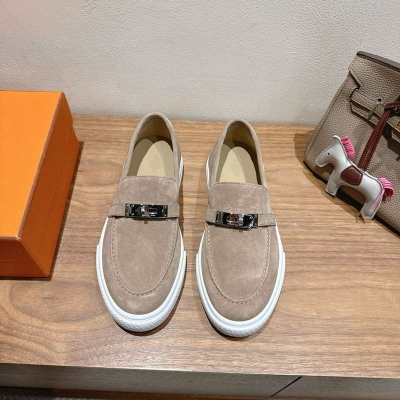 【HERMES】25新作スリッポンレザースリッポンメンズレディース