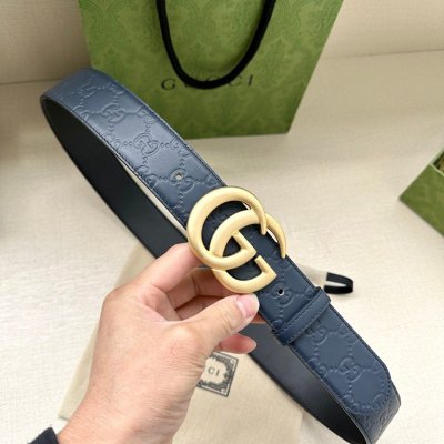 グッチ メンズ ベルト シグネチャー 4.0cm