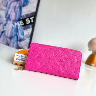 LOUIS VUITTON ジッピー ウォレット モノグラム アンプラント レザー レディース 19.5×10.5×2.5cm