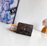 LOUIS VUITTON ヴィクトリーヌ ウォレット モノグラム キャンバス メンズ 11.5×9×2.5cm