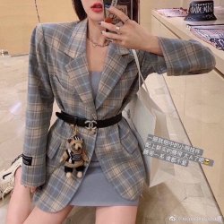 バーバリー スタイル テディベア キーリング チャーム