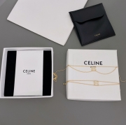 ネックレス C 滿鑽凱旋門二重ネックレス（ブレスレット兼用）— CNC刻印ロゴ、重ね付け推奨、1年中使用可