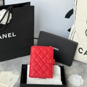 CHANEL パスポートケース カーフレザー ユニセックス 15×10×3cm