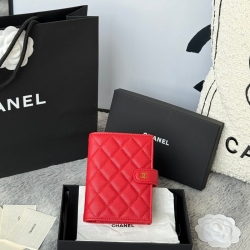 CHANEL パスポートケース カーフレザー ユニセックス 15×10×3cm