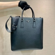 PRADA トートバッグ クロスグレインレザー メンズ 36×38×7cm