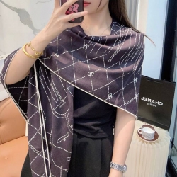 シャネル 新作 140×140 シルクウールスカーフ 140x140