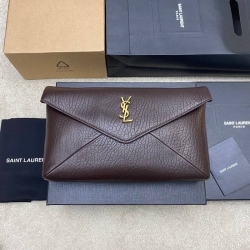 YSL クラッチバッグ ラムスキン レディース 29.5×18×4.5cm