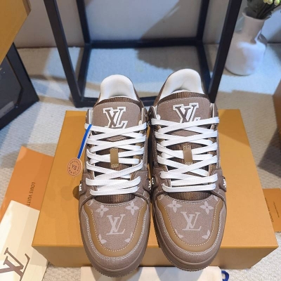 【LOUISVUITTON】トレーナースニーカーデニムスニーカーバスケットボールシューズメンズレディース