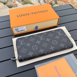 LOUIS VUITTON ジッピー ウォレット モノグラム エクリプス メンズ 21×10×2.5cm