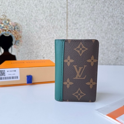 LOUIS VUITTON オーガナイザー ド ポッシュ モノグラム マカサル レディース 7.5×11.1×1cm