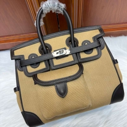 HERMES バーキン 25 カーゴ キャンバス×スウィフト レディース 25×20×13cm