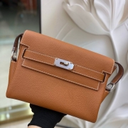 HERMES ケリーメッセンジャー ショルダーバッグ ユニセックス 25×20×8cm
