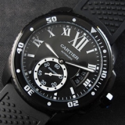 CARTIER カリブル ドゥ Asian 21600振動 自動巻き ブラック文字盤 日付 好評人気
