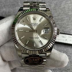ROLEX M126334 CLEAN工場 41mm シルバー ジュビリー 2024最高品質