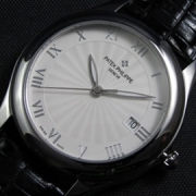 PATEK PHILIPPE カラトラバ ホワイト文字盤 デイト表示 相当安値