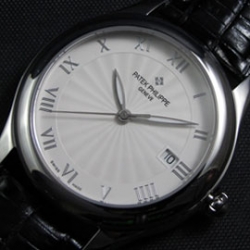 PATEK PHILIPPE カラトラバ ホワイト文字盤 デイト表示 相当安値