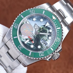 ROLEX サブマリーナー 116610LV BLAKEN改装 ハルク文字盤