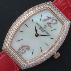 VACHERON CONSTANTIN クォーツ搭載 全面ダイヤ シルバーホワイト サファイヤクリスタル 優れた品質