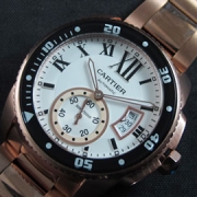 CARTIER カリブル ドゥ Asian 21600振動 スモセコ 日付 防水仕様