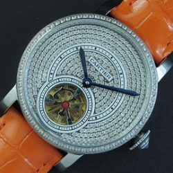 CARTIER ロトンド ドゥ キャリバ表示文字盤 レビュー良好