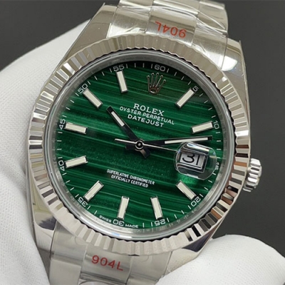 ROLEX 126334 デイトジャスト 41mm グリーン DIWカスタム 3235
