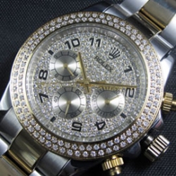ROLEX デイトナ 全面ダイヤ 評価トップコピー
