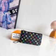 LOUIS VUITTON ポシェット クレ モノグラム マルチカラー レディース 12×7×1.5cm