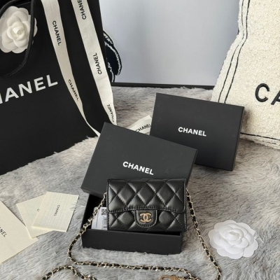 CHANEL ウエストバッグ ラムスキン レディース 11×7.5×2cm